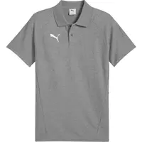 Puma TEAMEVOSTRIPE POLO Pánske polo tričko, sivá, veľkosť