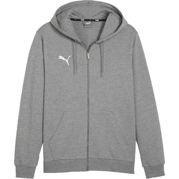 Puma TEAMGOAL CASUALS HOODED Pánska mikina, sivá, veľkosť
