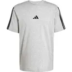 adidas ESSENTIALS SINGLE JERSEY 3-STRIPES Pánske tričko, sivá, veľkosť