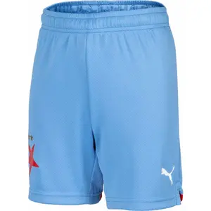 Puma SKS AWAY SHORTS JR Chlapčenské futbalové šortky, svetlomodrá, veľkosť