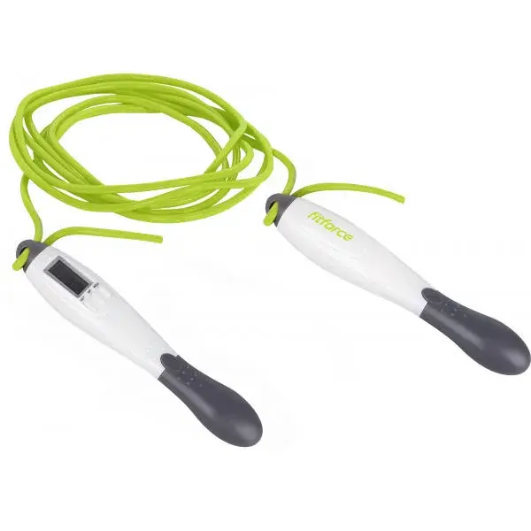 Fitforce DIGI JUMP ROPE Digitálne švihadlo, svetlo zelená, veľkosť 275