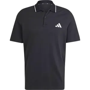 adidas PIQUE POLO Pánske tričko s golierom, čierna, veľkosť