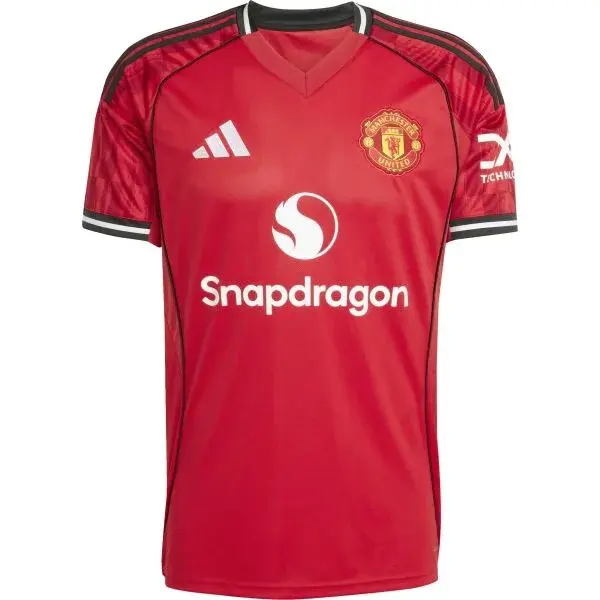 adidas MANCHESTER UNITED FC HOME JERSEY Pánsky futbalový dres, červená, veľkosť