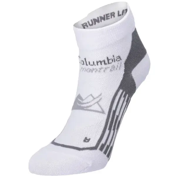 Columbia LINES RUN LOW-CUT Športové ponožky, biela, veľkosť
