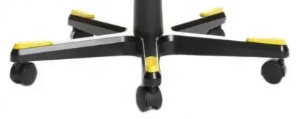 Krytky na kríž na DXRacer kovový, žlté malé, FD01, 5 ks