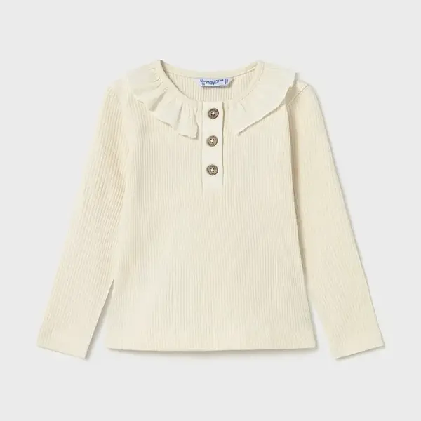 Detská bavlnená košeľa s dlhým rukávom Mayoral