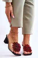 S. BARSKI Módne priehľadné vysoké podpätky S.Barski