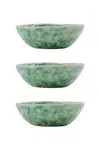 Sada misek House Doctor HDDiva 8,5 x 3 cm. 3-pack zelená barva