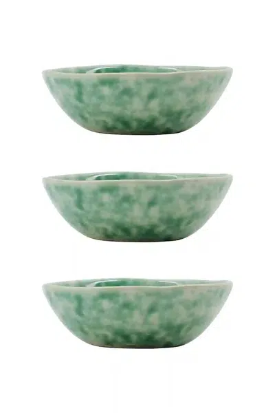 Sada misek House Doctor HDDiva 8,5 x 3 cm. 3-pack zelená barva