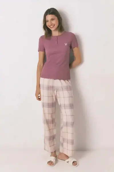 Pyžamo women'secret dámské, fialová barva, 3592426