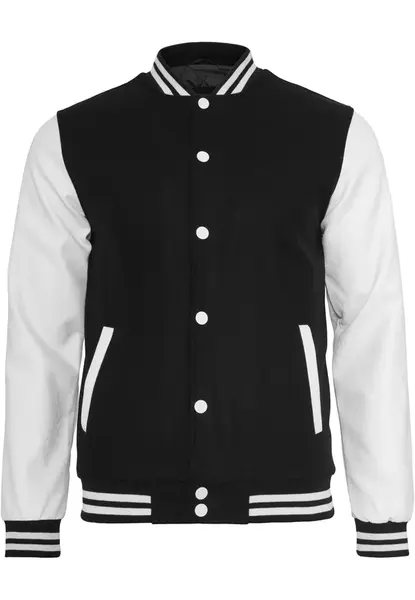 Oldschool College Jacket blk/wht