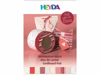 HEYDA Blok barevných papírů A4 - červený mix 20 listů