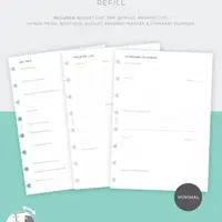 Plánování cestování Filofax Notebook (A5)
