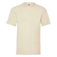 Beige Men's T-shirt Valueweight Fruit of the Loom