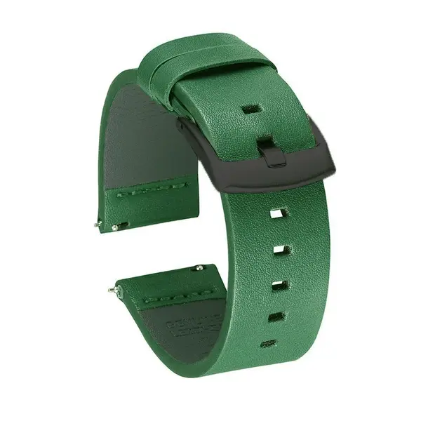 BStrap Fine Leather remienok na Garmin Vivoactive 4, green