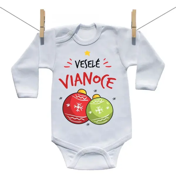 Boodyy Body s dlhým rukávom Veselé Vianoce 98 (2-3 roky)