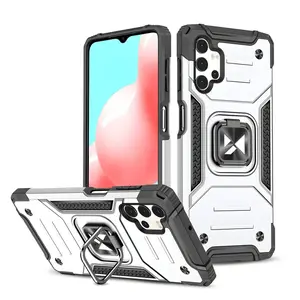 Puzdro Ring Armor pre Samsung Galaxy A32 5G - Strieborná H9200