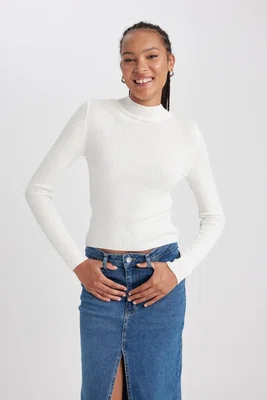 DEFACTO Slim Fit Half Turtleneck Sweater