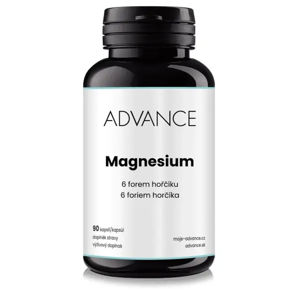ADVANCE Magnesium 90 kapsúl - 6 foriem horčíka