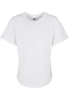 Chlapecké tričko Long Shaped Turnup Tee bílé