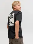 Jack & Jones Junior Tričko 'JJDYLAN'  čierna / šedobiela