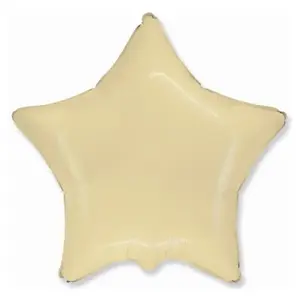 Balónek foliový Hvězda krémová 46 cm