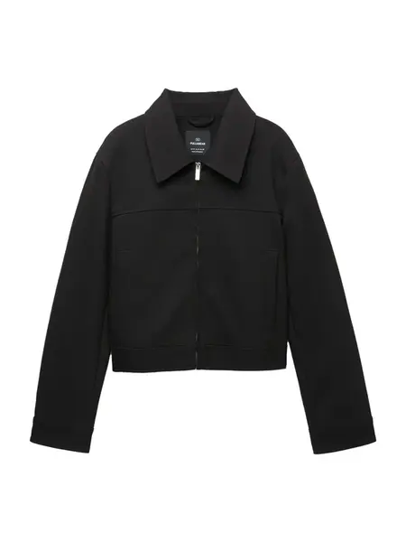 Pull&Bear Prechodná bunda  čierna