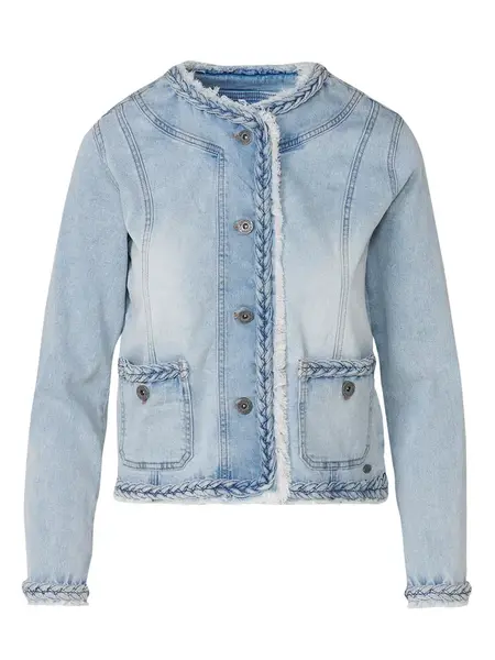 KOROSHI Prechodná bunda  modrá denim