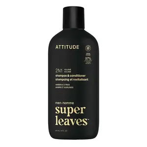 ATTITUDE Super leaves pánský šampon a kondicionér Amber a Citrus 2v1 415 ml