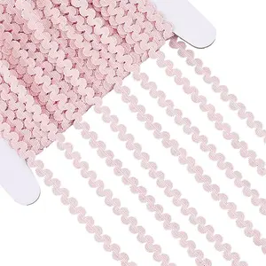 25 Yards Polyester Elastic Wavy Fringe Trim Ribbon