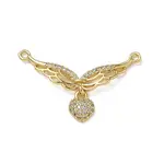 Brass Micro Pave Clear Cubic Zirconia Pendants