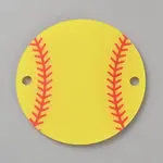 Acrylic Sport Ball Connector Charms