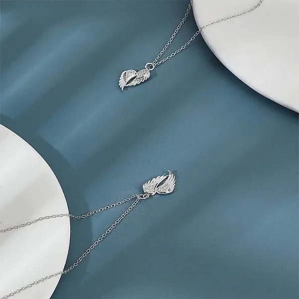 2Pcs Brass Micro Pave Cubic Zirconia Charms