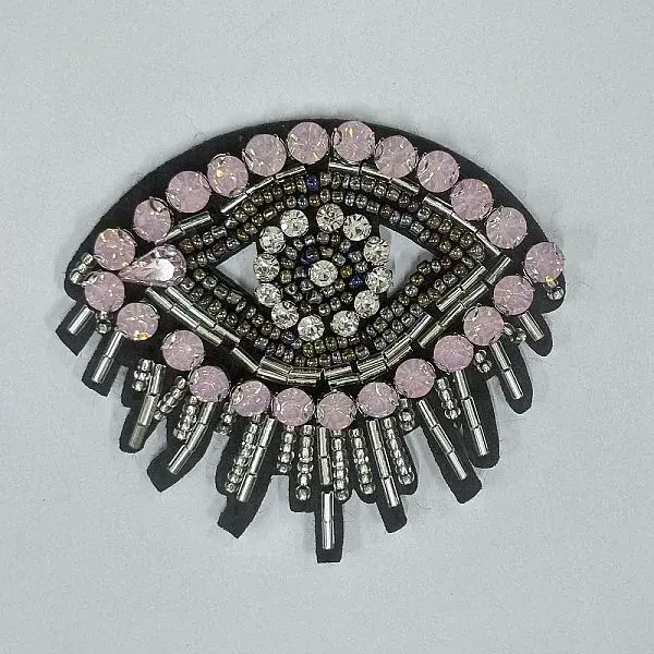 Evil Eye Glass Rhinestone Beading Ornament Accessories