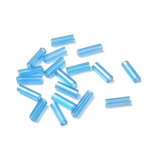 Glass Round Bugle Beads