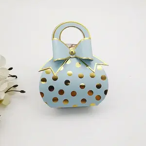 Handbags Shape Polka Dot Pattern Paper Candy Gift Fold Bags