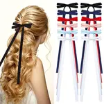 Big Bowknot Polyester Alligator Hair Clips