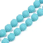 Synthetic Coral Carved Beads Strands