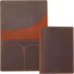 Rectangle Leather Travel Passport Wallet Cover