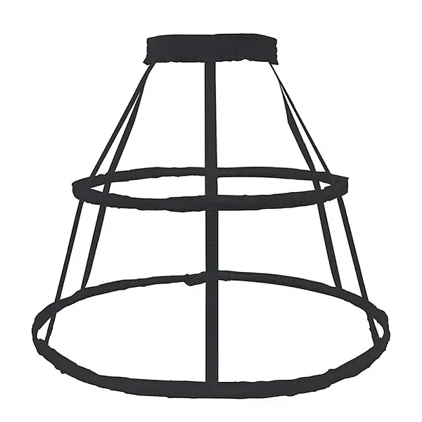 Polyester & Steel 2 Hoops Petticoat