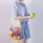 Cotton Woven Mesh Tote Bag