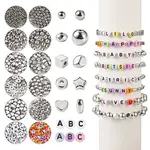 1550Pcs 12 Style Plating ABS & CCB Plastic Beads