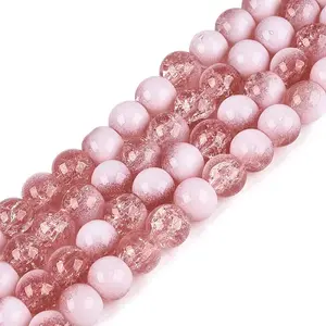 Crackle Glass Beads Strands