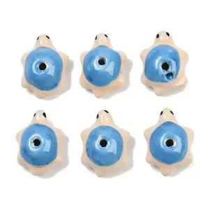 Handmade Bright Glazed Porcelain Beads
