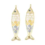 Brass Enamel Pendants