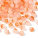 400Pcs Baking Paint Transparent Glass Beads