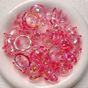 UV Plating Acrylic Bead Caps