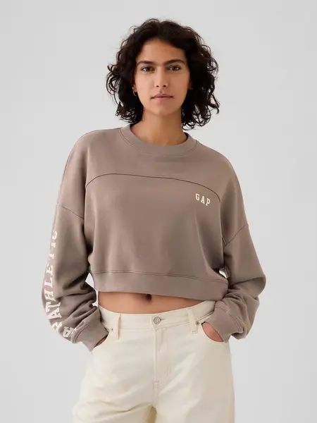 GAP Dámská Crop mikina s logem 498952-01 Velikost: XL