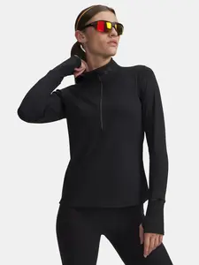 Under Armour Tričko UA Qualifier Run 1/2 Zip-BLK - Dámské