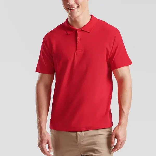 Pánské červené polo tričko Original Polo Friut of the Loom